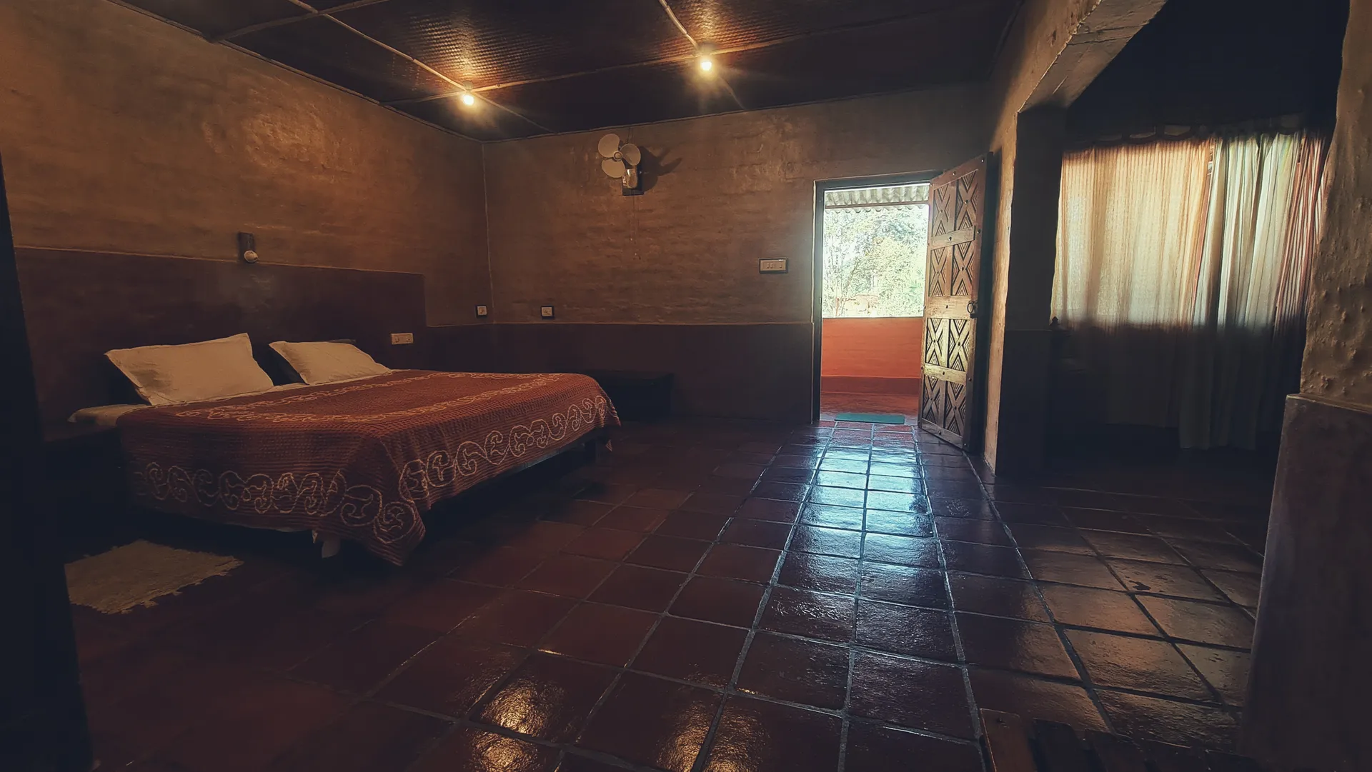 Spacious suite with natural light